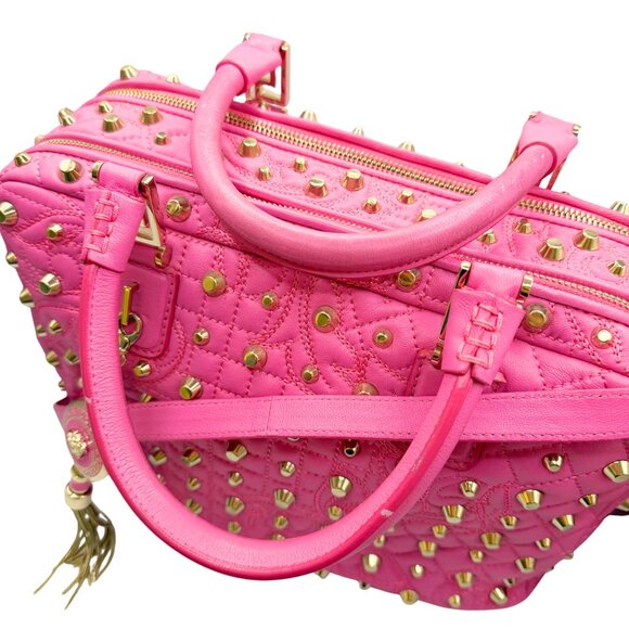Versace Barocco Quilted Nappa Vanitas Demetra Pink - Picture 5 of 9
